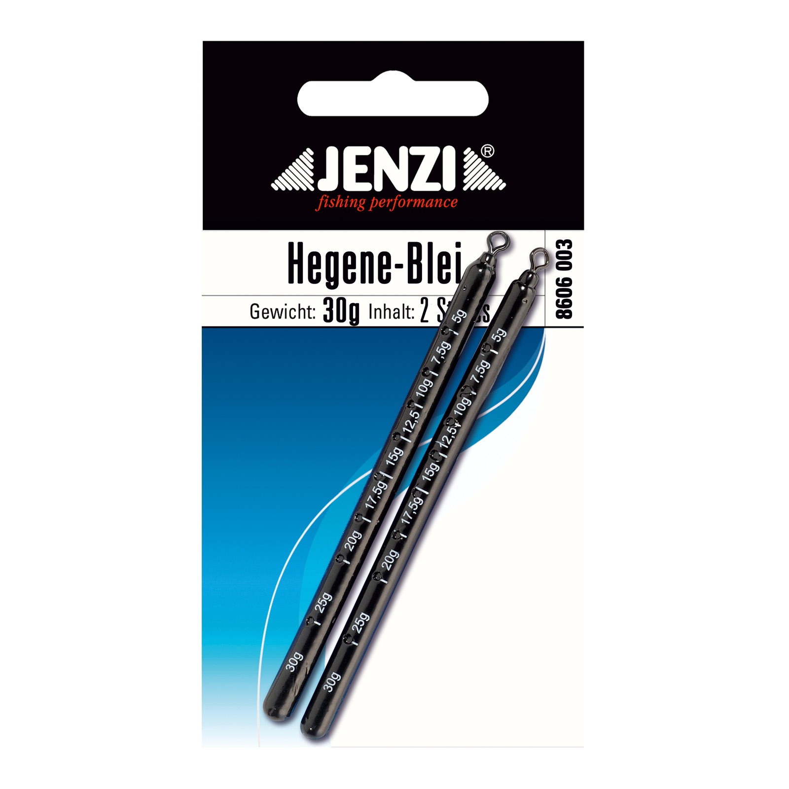 Jenzi 2 Stück Hegenen-Blei 30 Gramm 