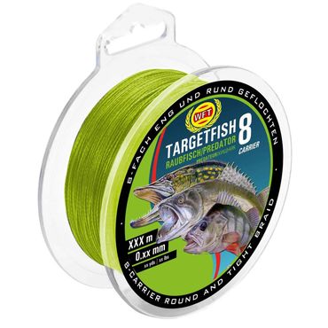 WFT Target Fish 8 Raubfisch Chartreuse 150m 0,08mm geflochtene Schnur