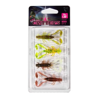 Fox Rage UV Micro Critter 5cm x 4St. Gummikrebs-Set