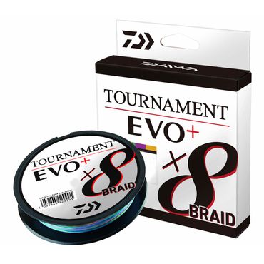 Daiwa Tournament x8 Br. EVO+ 0.26mm 300m Multi-Color Geflochtene Schnur