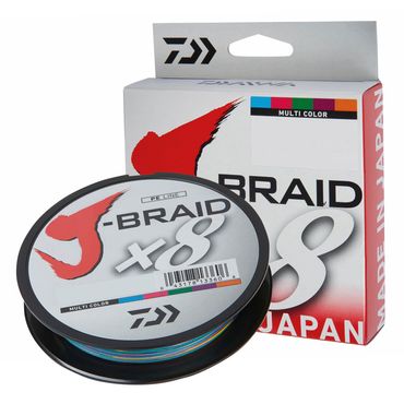 Daiwa J-Braid X8 Multi-Color Geflochtene Schnur