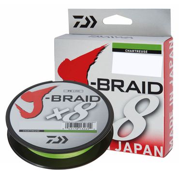 Daiwa J-Braid X8 0.10mm-150m Chartreuse Geflochtene Schnur