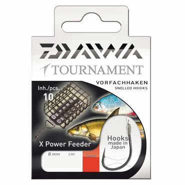 Daiwa Tournament Feederhaken Gr.12 X-S Gebundene Feeder-Vorfachhaken