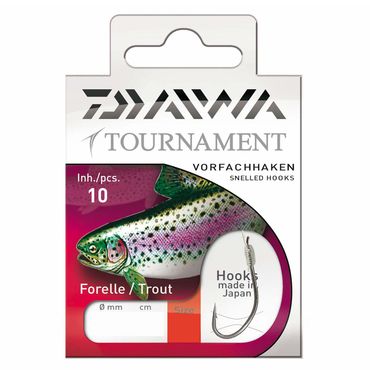Daiwa Tournament Forellenhaken 60,0cm Gr. 2 Gebundene Vorfachhaken