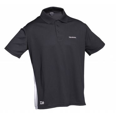 Daiwa Poloshirt schwarz/weiß L