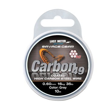 Savage Gear Carbon 49 0,48mm 10m grau Stahlvorfach