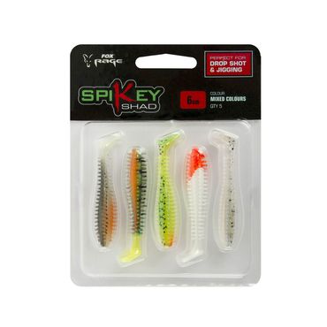 Fox Rage Spikey Shads Mixed Colours Gummifisch Set