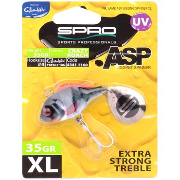 Spro ASP Spinner UV XL Firetiger Kunstköder