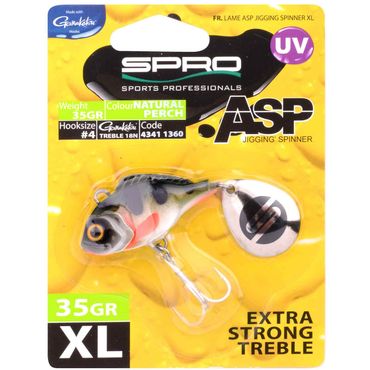 Spro ASP Spinner UV XL Firetiger Kunstköder