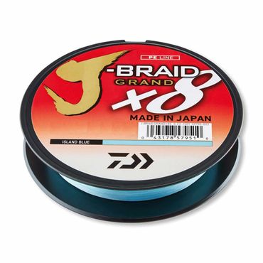 Daiwa J-Braid Grand X8 Blau geflochtene Angelschnur Wunschlänge