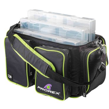 Daiwa Prorex Tackle Box Bag L Angeltasche mit 4 Boxen