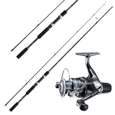 Shimano Rolle Sienna & Shimano Rute 2,10m 7-21g Forellenangeln Combo Angelset