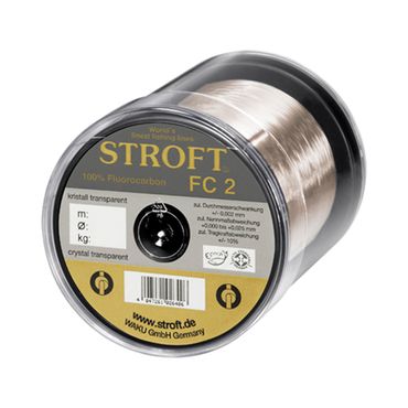 Stroft FC2 0,20mm 3,4kg 25m Kristall Transparent Fluorocarbon Angelschnur Vorfach