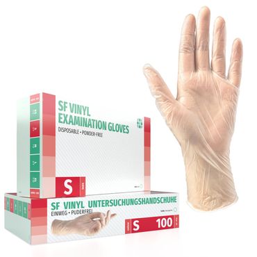 SF Vinylhandschuhe Transparent - Box