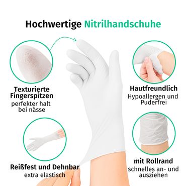 SF Nitrilhandschuhe Weiß - Box