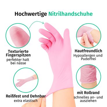 SF Nitrilhandschuhe Rosa - Box