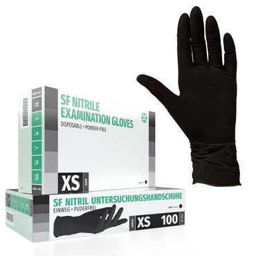 SF Nitrilhandschuhe Schwarz - Box