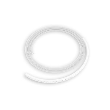 Silikon-Flachdrainage, Länge 1000 mm, Breite 7 mm, Höhe 4 mm, 3/4-perforiert