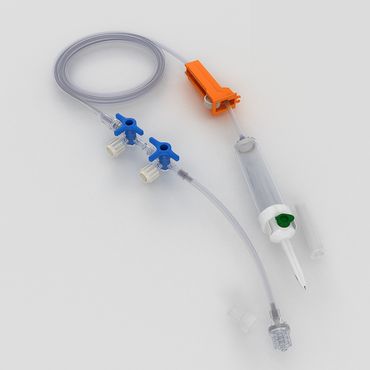 Infusionsgerät P mit 2xDWH und RSV, nicht dekonnektierbar,steril verpackt; DEHP haltig