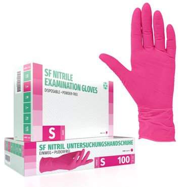 SF Nitrilhandschuhe Magenta 100 - 1000 Einweghandschuhe