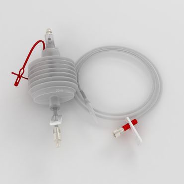 Low-Vakuum-System, Faltenbalg 350 ml, 1080 mm, RSV, Stufenverbinder, ohne Beutel