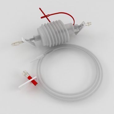 Low-Vakuum-System, Faltenbalg 350 ml, 1080 mm, RSV, Stufenverbinder, ohne Beutel