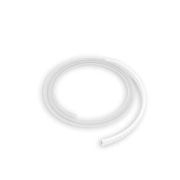 Silikon-Flachdrainage, Länge 1000 mm, Breite 10 mm, Höhe 4 mm, vollperforiert