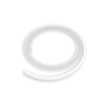 Silikon-Flachdrainage, Länge 1000 mm, Breite 10 mm, Höhe 4 mm, vollperforiert