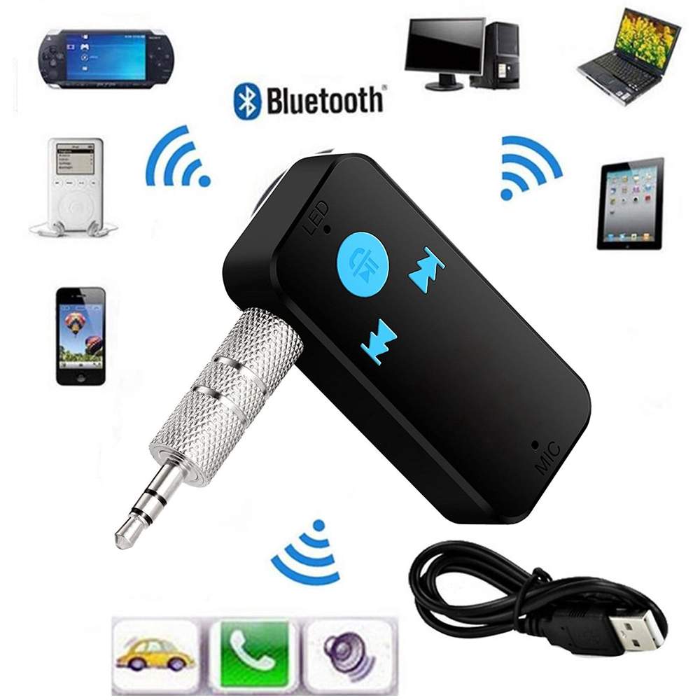Bluetooth 3.0 Audio Output Adapter Empfänger Kabellos Auto AUX IN MP3  Player