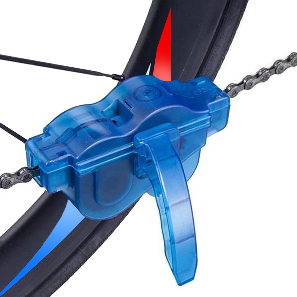 Strumento Pulizia Ingranaggi Catena Bici Scrubber Con Spazzole Rotanti Set Pulitore - Foto 6 di 6