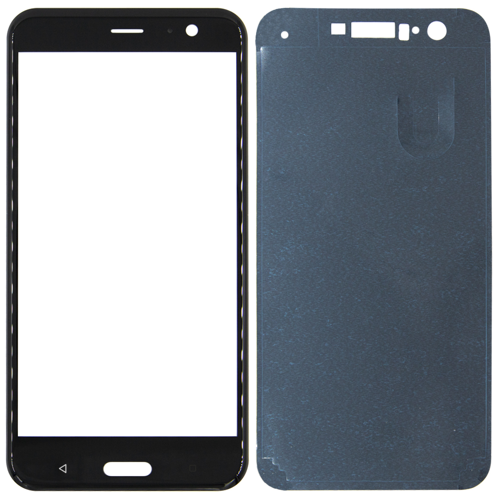 Front Glas Reparatur Set für HTC U11/U11 Dual (SCHWARZ