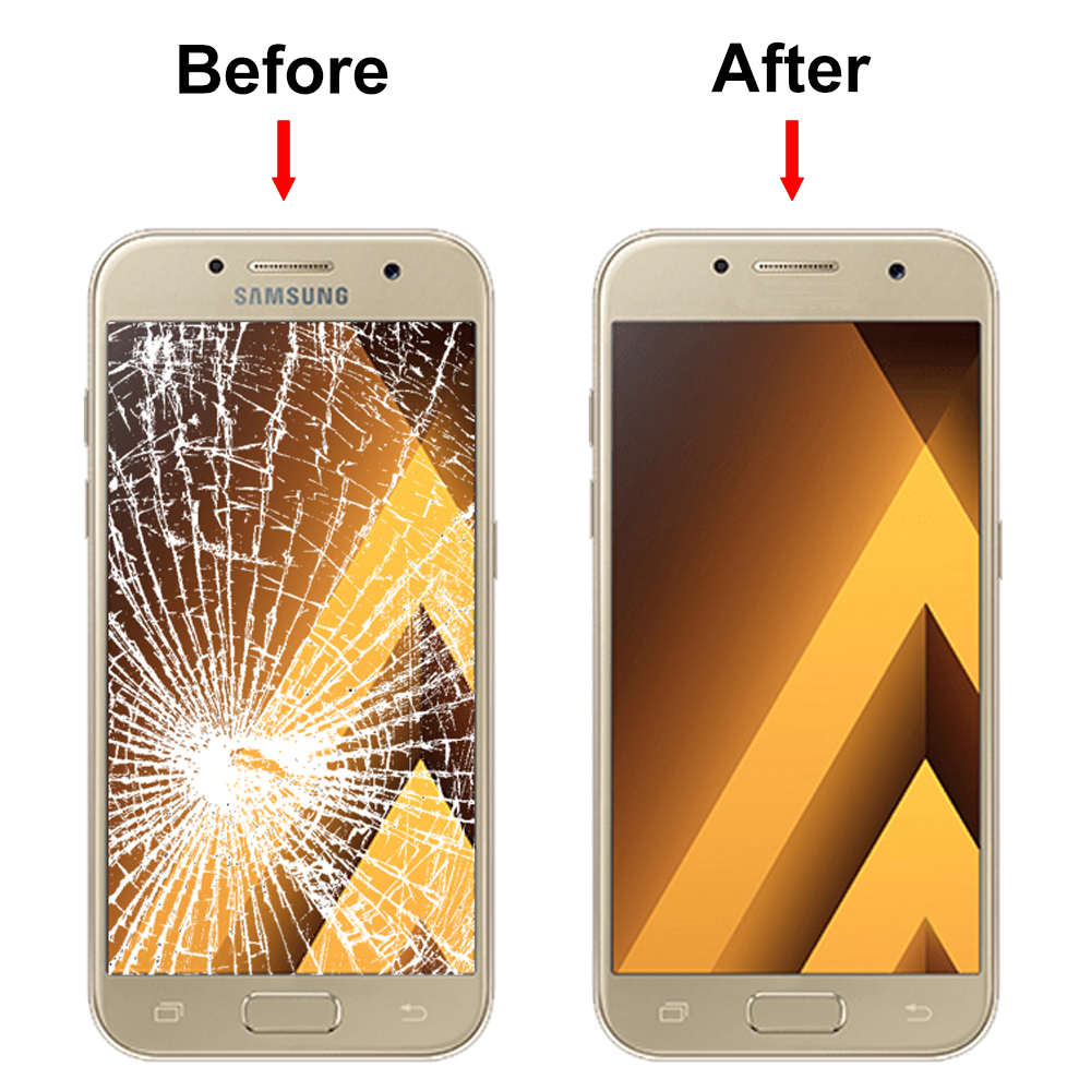 Front Glas Reparatur Set für Samsung Galaxy A3 2017