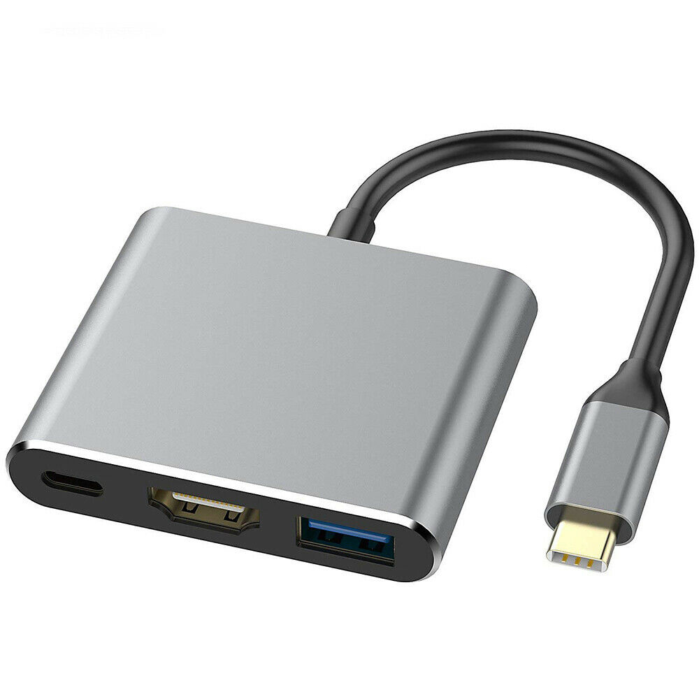 HDMI Typ C HUB HDMI Adapter USB C zu HDMI Adapter USB 3.1-3.0 (GRAU) | eBay