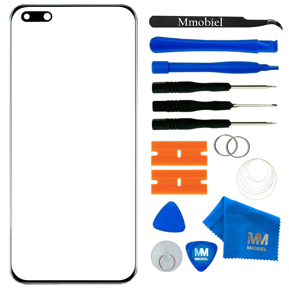 Front Glas Reparatur Set für Huawei P40 Pro 6.58 inch 2020 (Schwarz