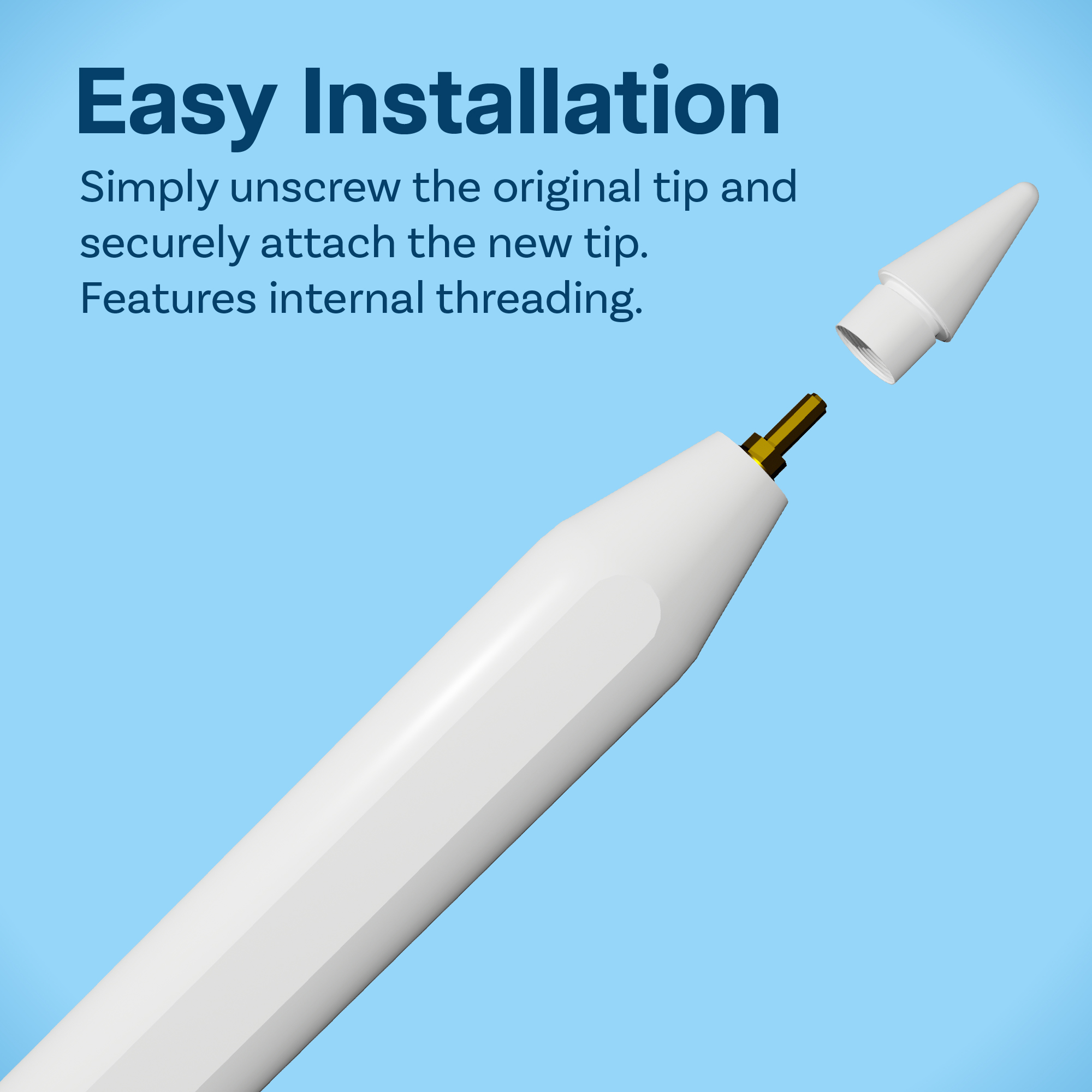 Pencil Tips for Apple Pencil 1st & 2nd Gen – 5 Pieces