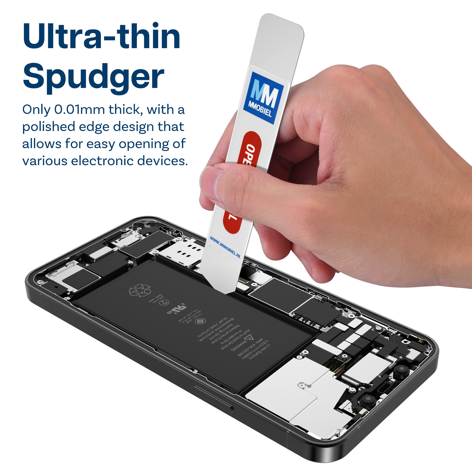 Ultra-Thin Springy Professional Stainless Steel Spudger Pry Blade Opening Tool - Picture 5 of 6