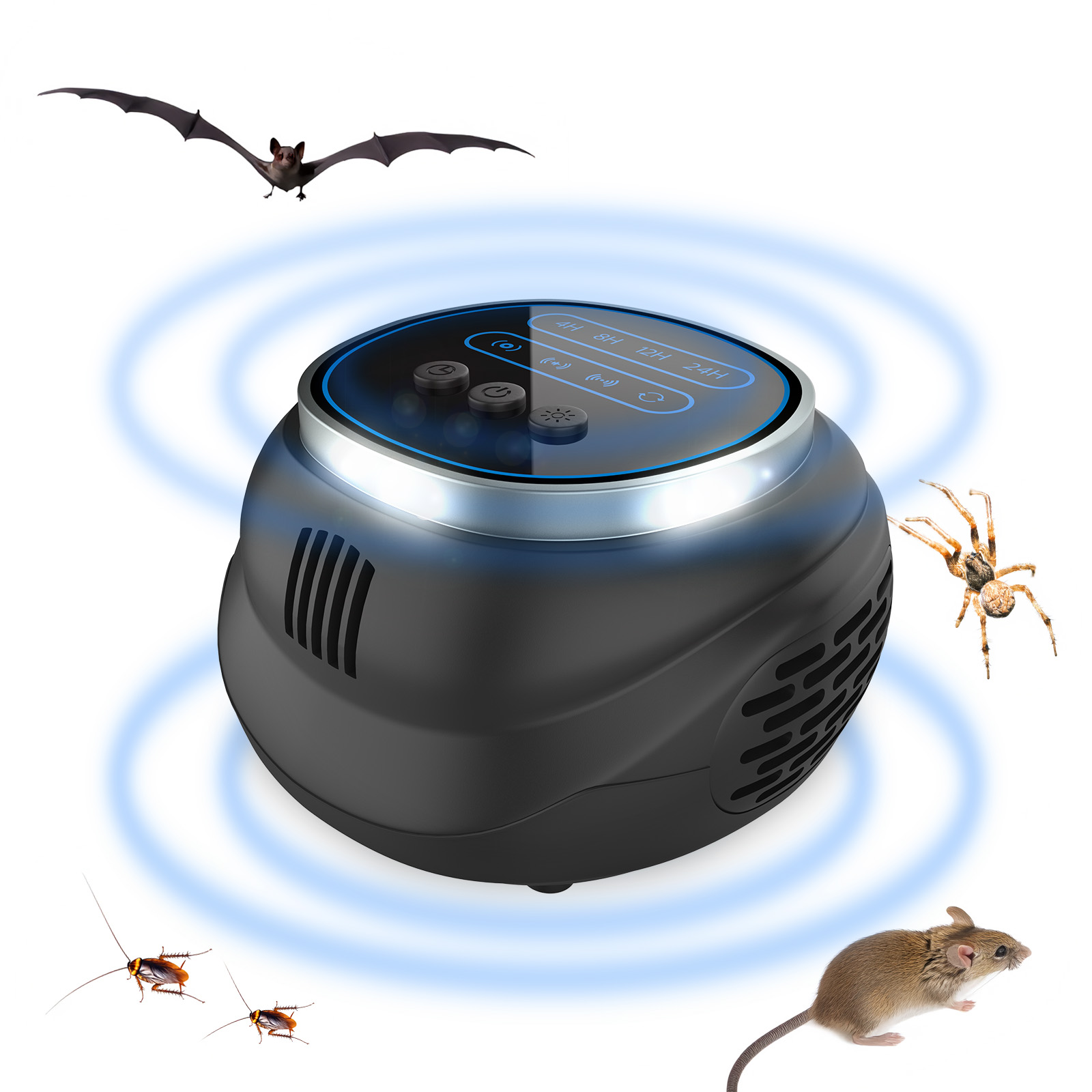 MMOBIEL Répulsif Ultrasonique Contre Nuisibles Plug-in