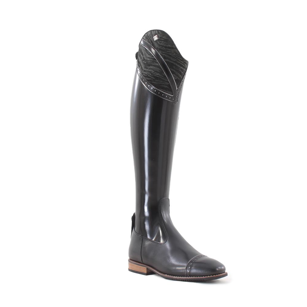 DeNiro Salento 01 Reitstiefel brushed black Top Hunter Damen schwarz 35