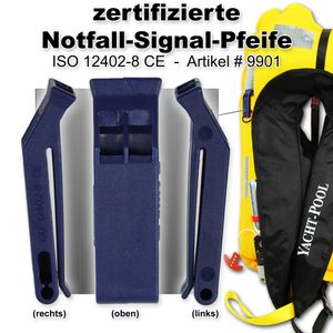 YACHT-POOL vollautomatische Rettungsweste 170N mit Schrittgurt, Sicherungs-D-Ring und Bergeschlaufe ISO 12402-3  – Bild 17