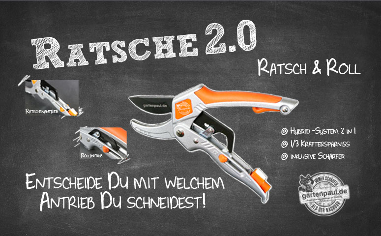 Amboss Ratschengartenschere 2.0