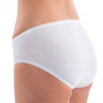 Damen Slip Jazzpants Basic weiß hinten