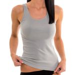 Damen Achselhemd Tank Top grau