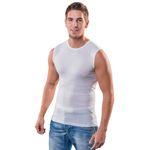 Herren Muskelshirts mit Rundhalsausschnitt weiß 