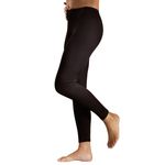 Damen weiche Leggins schwarz 