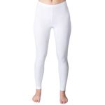 Damen weiche Leggins weiß