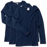 HERMKO 2830 3er Pack Kinder langarm Shirt aus Bio-Baumwolle