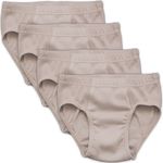 HERMKO 2850 4er Pack Jungen Slip mit Dehnbund aus Bio-Baumwolle