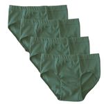 HERMKO 2850 4er Pack Jungen Slip mit Dehnbund aus Bio-Baumwolle