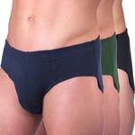 HERMKO 3300 3er Pack Herren Slip aus 100% Bio-Baumwolle, im Farben-Mix direkt ab Fabrik