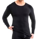 Herren - langarm Shirt schwarz